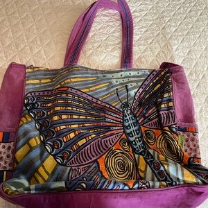 Stephanie Kiker butterfly canvas tote